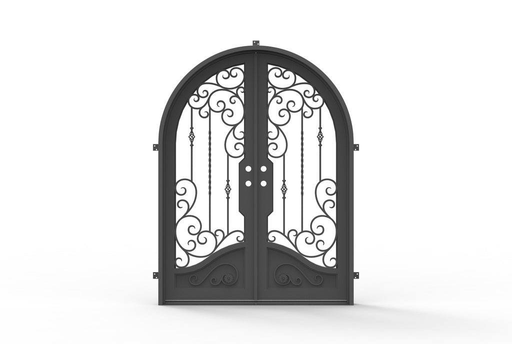 Clearance Sale - Black Diamond Iron Doors