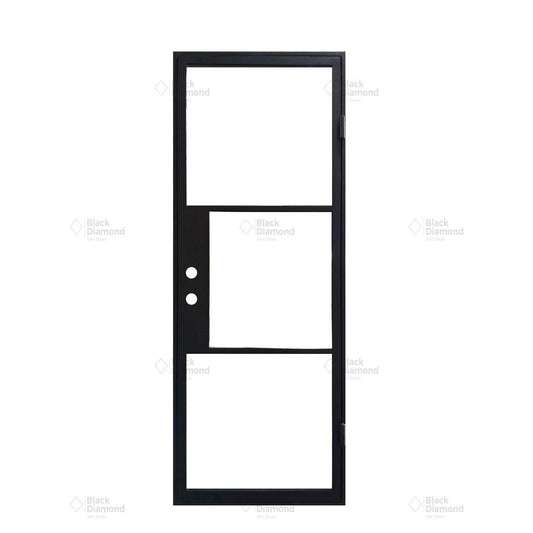 Light 3 - Single - Thermally Broken (Arriving 6/1/23)-Thermally Broken Doors-Black Diamond Iron Doors