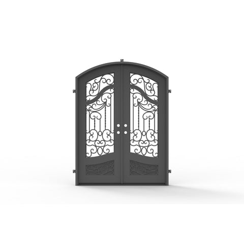 Pre-Order: Aspen 2 Double | Wrought Iron Door (Ships 22-24 Weeks)