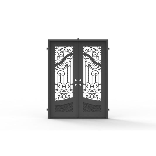 Pre-Order: Aspen 2 Double | Wrought Iron Door (Ships 22-24 Weeks)