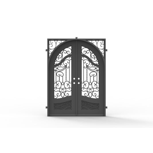 Pre-Order: Aspen 2 Double | Wrought Iron Door (Ships 22-24 Weeks)