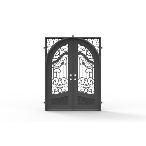 Pre-Order: Aspen 2 Double | Wrought Iron Door (Ships 22-24 Weeks)