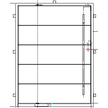 Boston Pivot (No Glass) w/ Pull Handle | Steel Pivot Doors