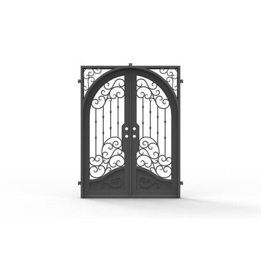 Pre-Order: Dallas Double | Wrought Iron Door (Ships 22-24 Weeks)