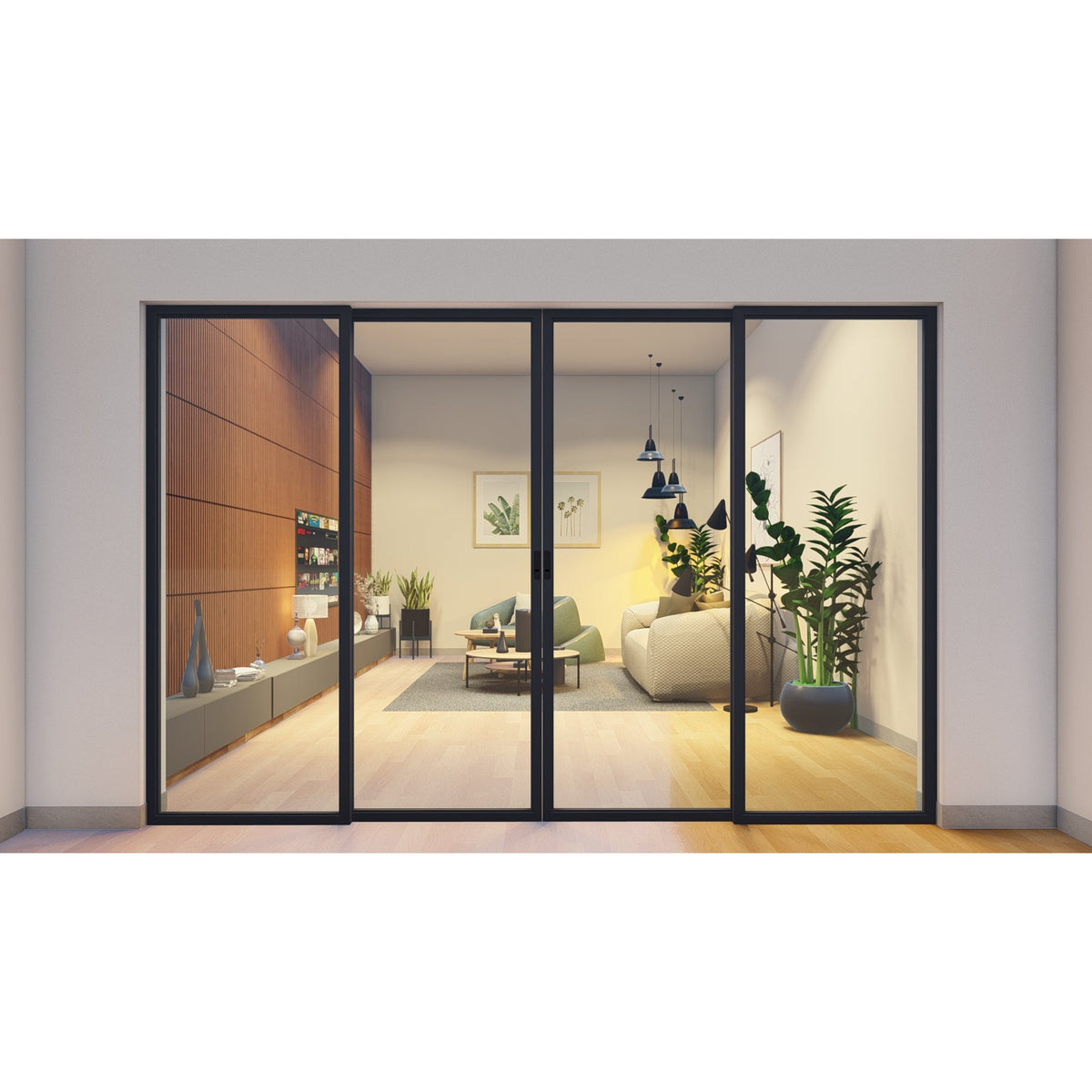 Pre-Order: Light 1 Interior Sliding Door | Steel Interior Doors (Ships 22-24 Weeks)