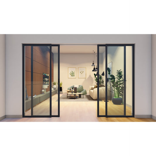 Pre-Order: Light 1 Interior Sliding Door | Steel Interior Doors (Ships 22-24 Weeks)