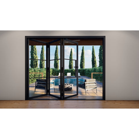 Pre-Order: Light 3 - 3 Panel | Steel Bi-Fold Doors (Ships 22-24 Weeks)