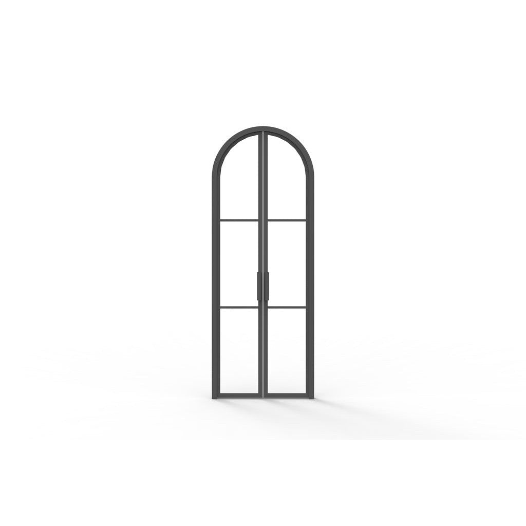 Pre-Order: Light 3 Interior - Double - Arch | Steel Interior Doors (Ships 22-24 Weeks)