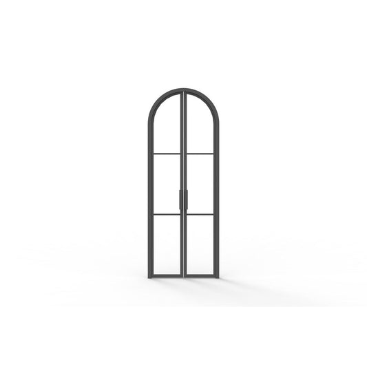 Pre-Order: Light 3 Interior - Double - Arch | Steel Interior Doors (Ships 22-24 Weeks)