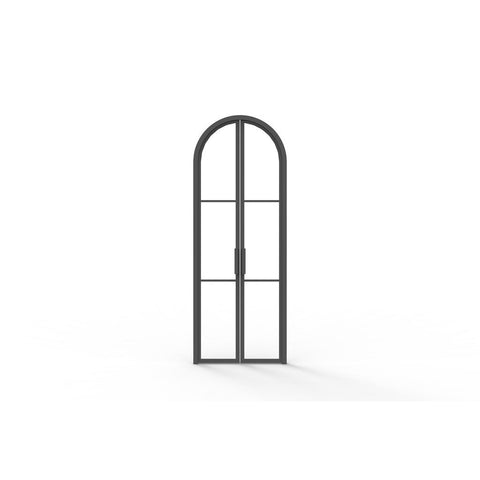 Pre-Order: Light 3 Interior - Double - Arch | Steel Interior Doors (Ships 22-24 Weeks)