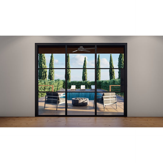 Pre-Order: Light 3S - 3 Panel (Cold Rolled Steel) | Steel Bi-Fold Doors (Ships 22-24 Weeks)