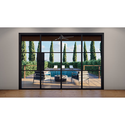 Pre-Order: Light 3S - 3+1 Panel (Cold Rolled Steel) | Steel Bi-Fold Doors (Ships 22-24 Weeks)