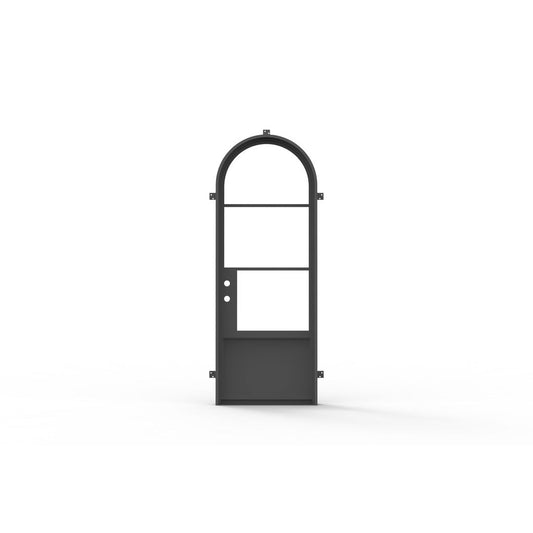 Pre-Order: Light 3 Single + Kickplate | Steel French Doors (Ships 22-24 Weeks)