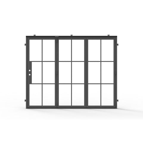 Light 6 Bi-Fold - 3 Panel | Steel French Doors