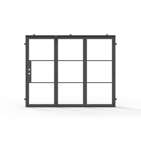 Light 3 Bi-Fold - 3 Panel | Steel French Doors