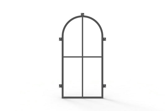 Pre-Order: Light 4 Fixed Window | Steel French Doors (Ships 16-18 Weeks)