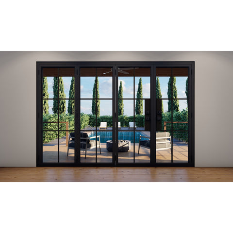 Pre-Order: Light 6 - 3 + 1 Panel | Steel Bi-Fold Doors (Ships 22-24 Weeks)