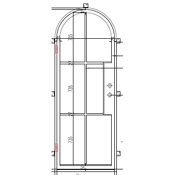 Light 6 - Single - Arch (Arriving 11/30/24) | Steel French Doors