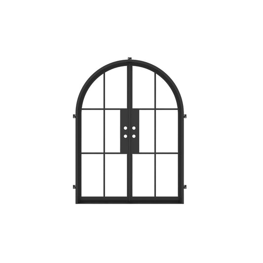 Light 6 - Double - Arch | Steel French Doors