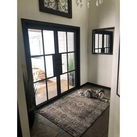 Light 6 - Double-Steel French Doors-Black Diamond Iron Doors