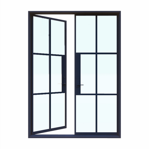 Light 6 - Double | Steel French Doors