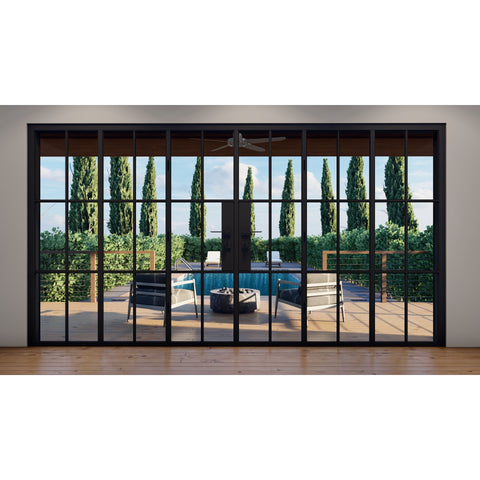 Pre-Order: Light 6S - 3+3 Panel (Cold Rolled Steel) | Steel Bi-Fold Doors (Ships 22-24 Weeks)