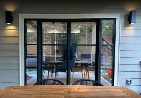 Pre-Order: Light 3 - Double + Sidelights (Cold Weather + Thermal Break) | Steel French Doors (Ships 22-24 Weeks)