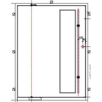 Los Angeles Pivot w/ Pull Handle | Steel Pivot Doors