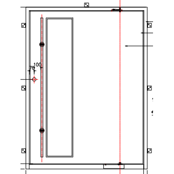 Los Angeles Pivot w/ Pull Handle | Steel Pivot Doors