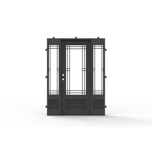 Pre-Order: Mammoth Single + Sidelights | Steel French Doors (Ships 22-24 Weeks)