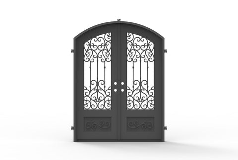 Pre-Order: Tignes Double | Wrought Iron Door (Ships 22-24 Weeks)