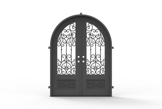 Pre-Order: Tignes Double | Wrought Iron Door (Ships 22-24 Weeks)