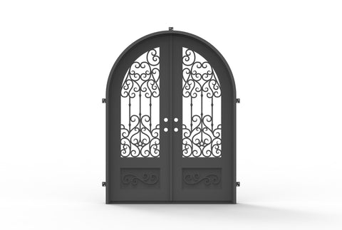 Pre-Order: Tignes Double | Wrought Iron Door (Ships 22-24 Weeks)