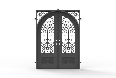 Pre-Order: Tignes Double | Wrought Iron Door (Ships 22-24 Weeks)