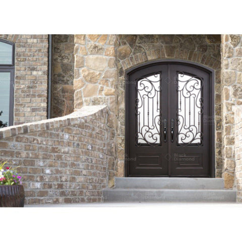 Pre-Order Snowmass-Wrought Iron Doors-Black Diamond Iron Doors