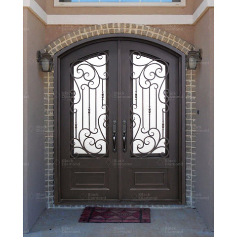 Pre-Order Snowmass-Wrought Iron Doors-Black Diamond Iron Doors