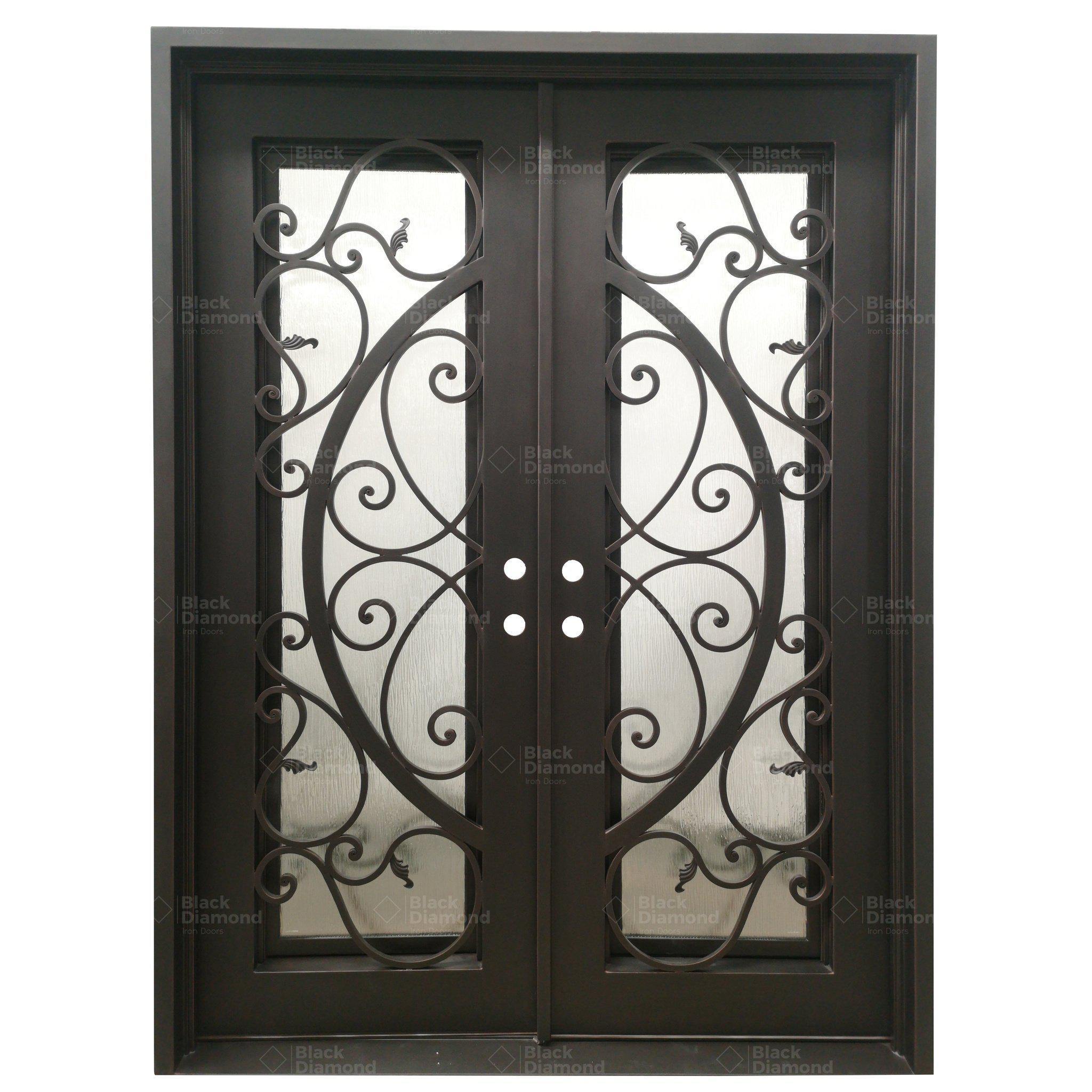 Pre-Order Winter Park-Wrought Iron Doors-Black Diamond Iron Doors