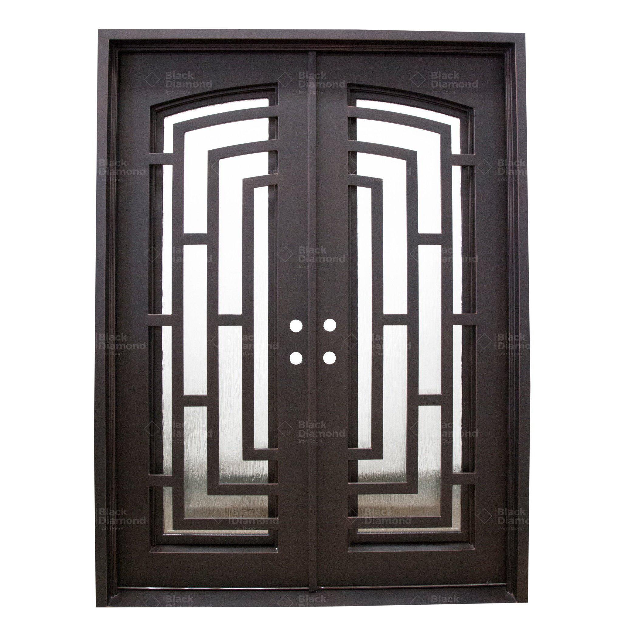 Pre-Order Park City-Wrought Iron Doors-Black Diamond Iron Doors