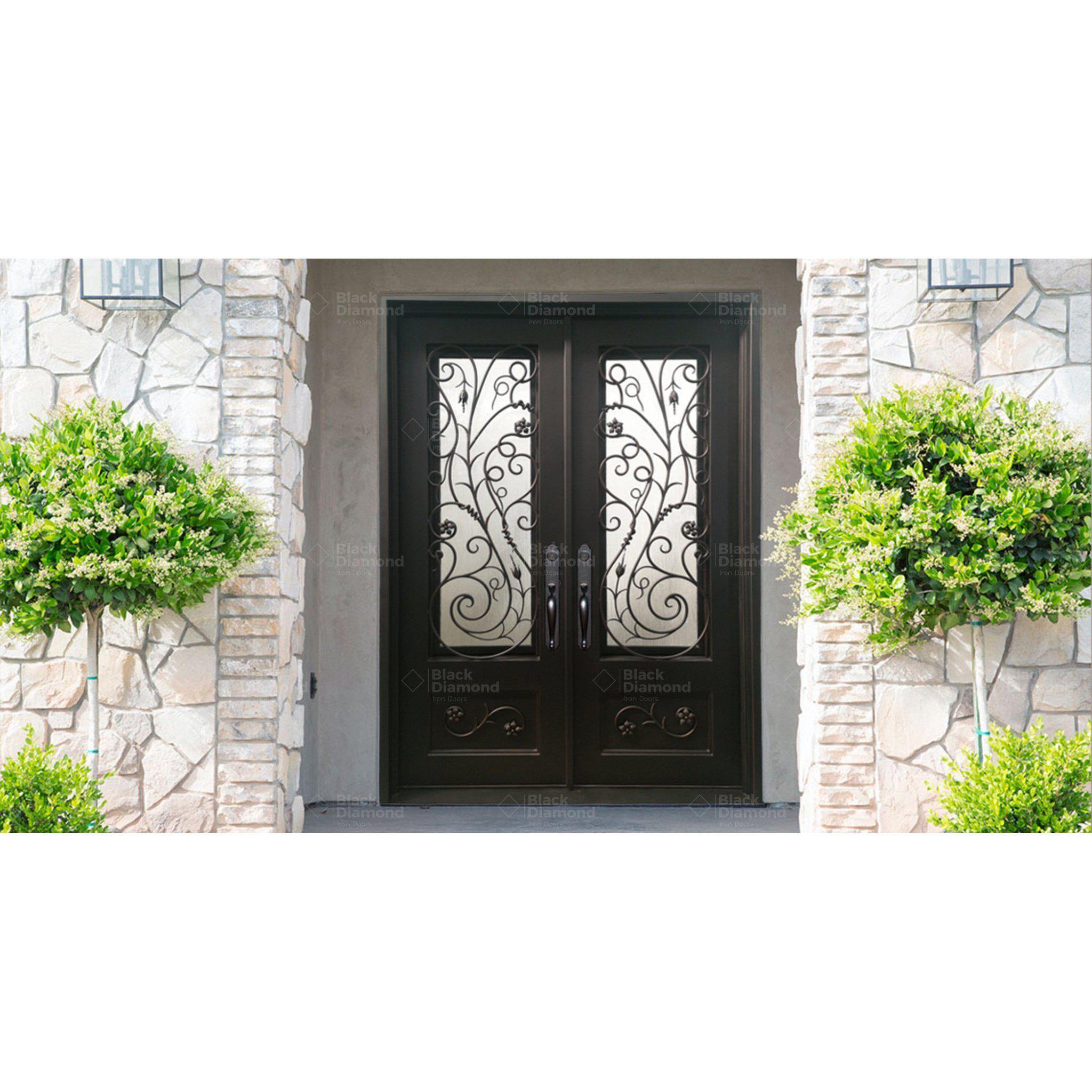 Pre-Order Steamboat Springs-Wrought Iron Doors-Black Diamond Iron Doors