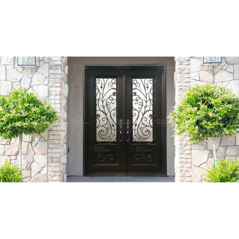 Pre-Order Steamboat Springs-Wrought Iron Doors-Black Diamond Iron Doors