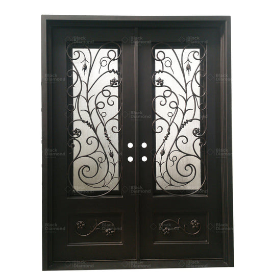 Pre-Order Steamboat Springs-Wrought Iron Doors-Black Diamond Iron Doors