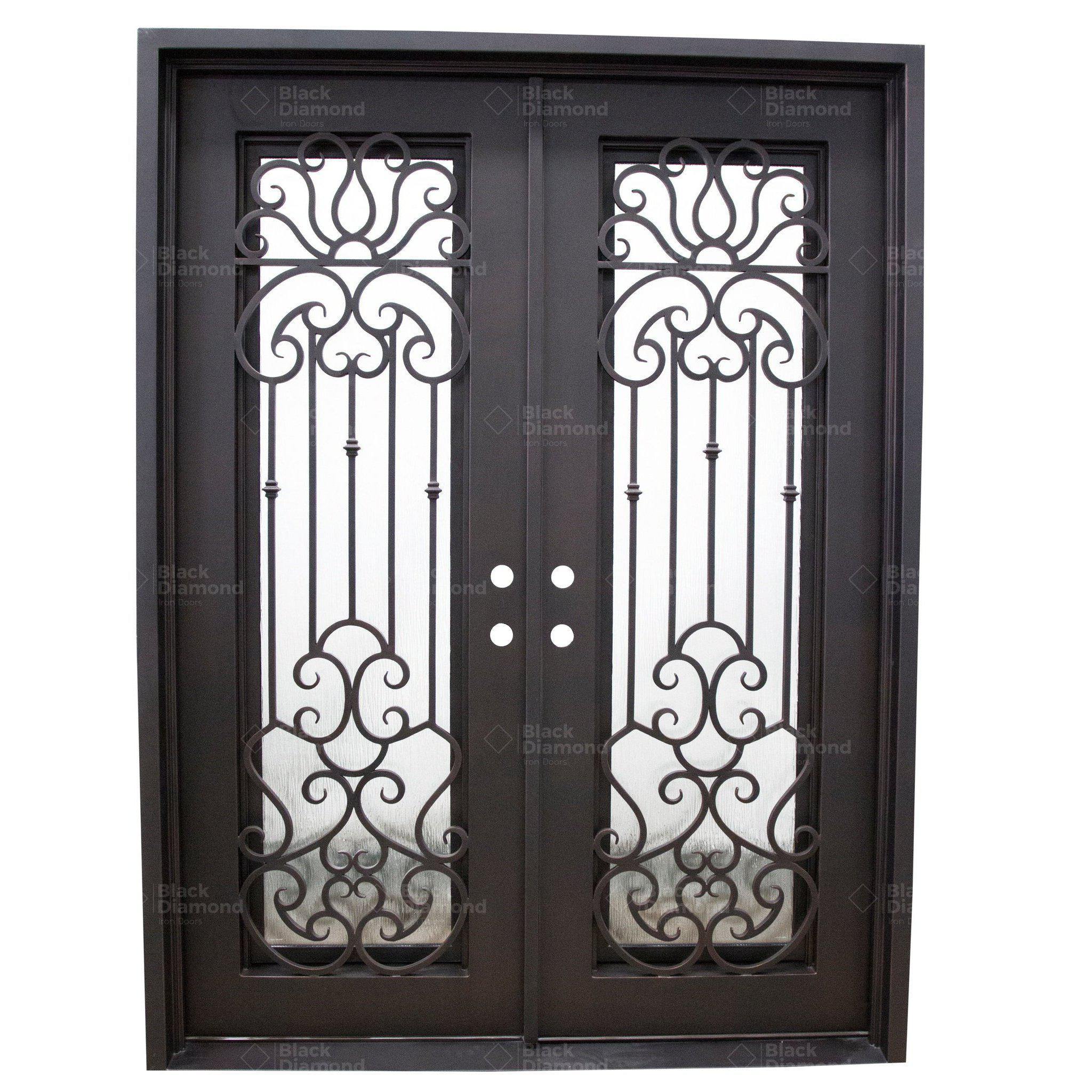 Pre-Order Heavenly-Wrought Iron Doors-Black Diamond Iron Doors