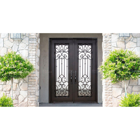 Pre-Order Heavenly-Wrought Iron Doors-Black Diamond Iron Doors