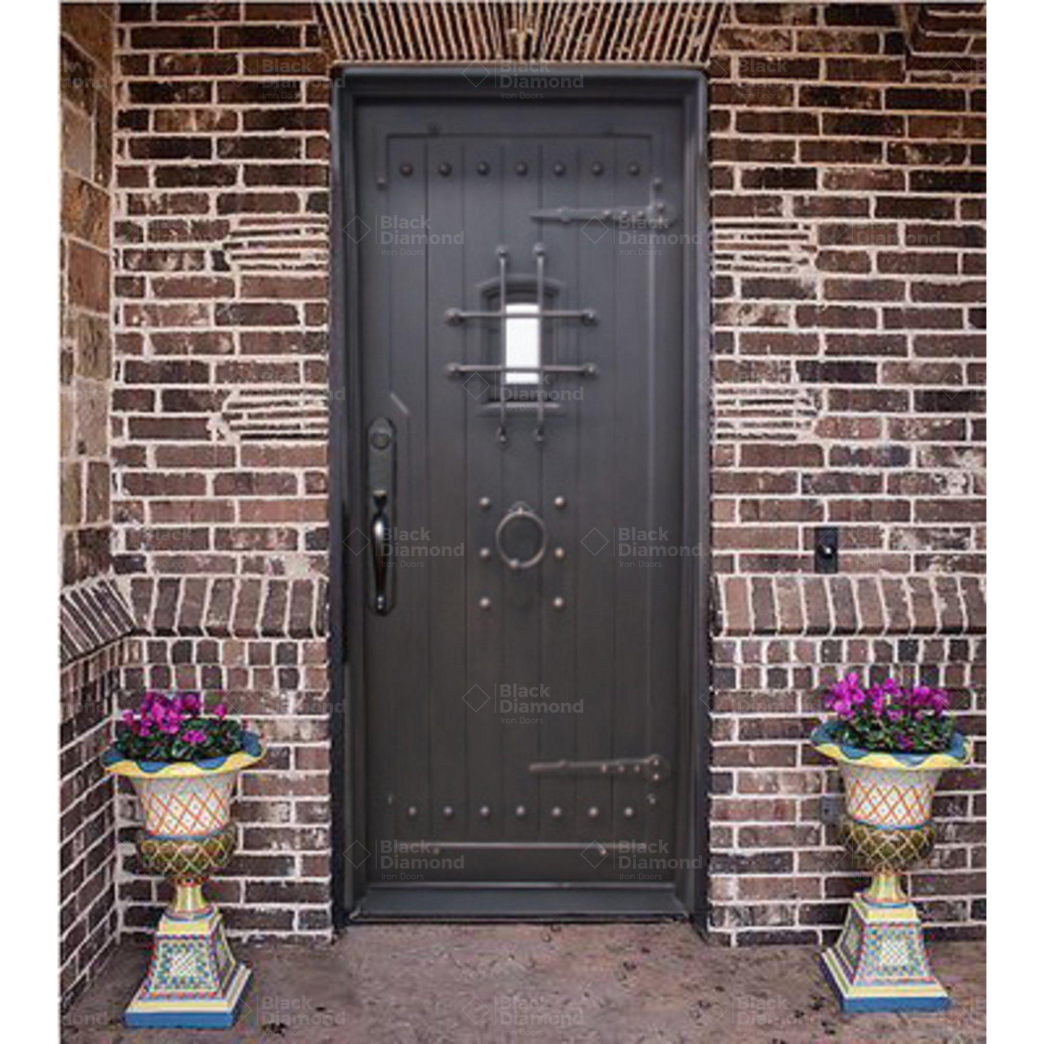 Pre-Order Verbier-Wrought Iron Doors-Black Diamond Iron Doors