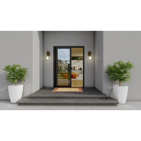 Pre-Order Light 3 - 2 Panel Sliding Door-Steel Sliding Doors-Black Diamond Iron Doors