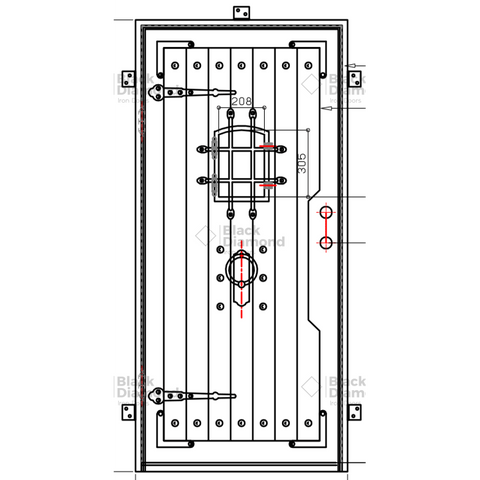 Pre-Order Verbier-Wrought Iron Doors-Black Diamond Iron Doors