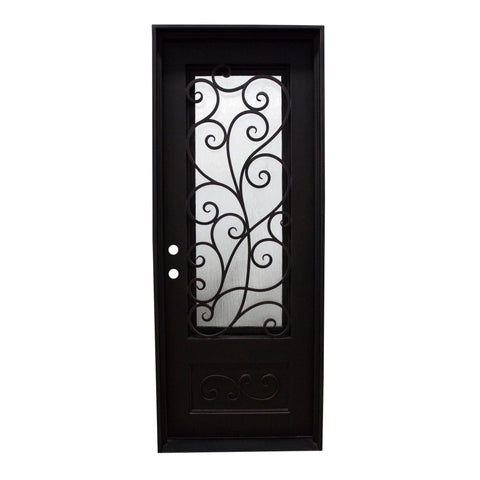 Pre-Order Courchevel-Wrought Iron Doors-Black Diamond Iron Doors