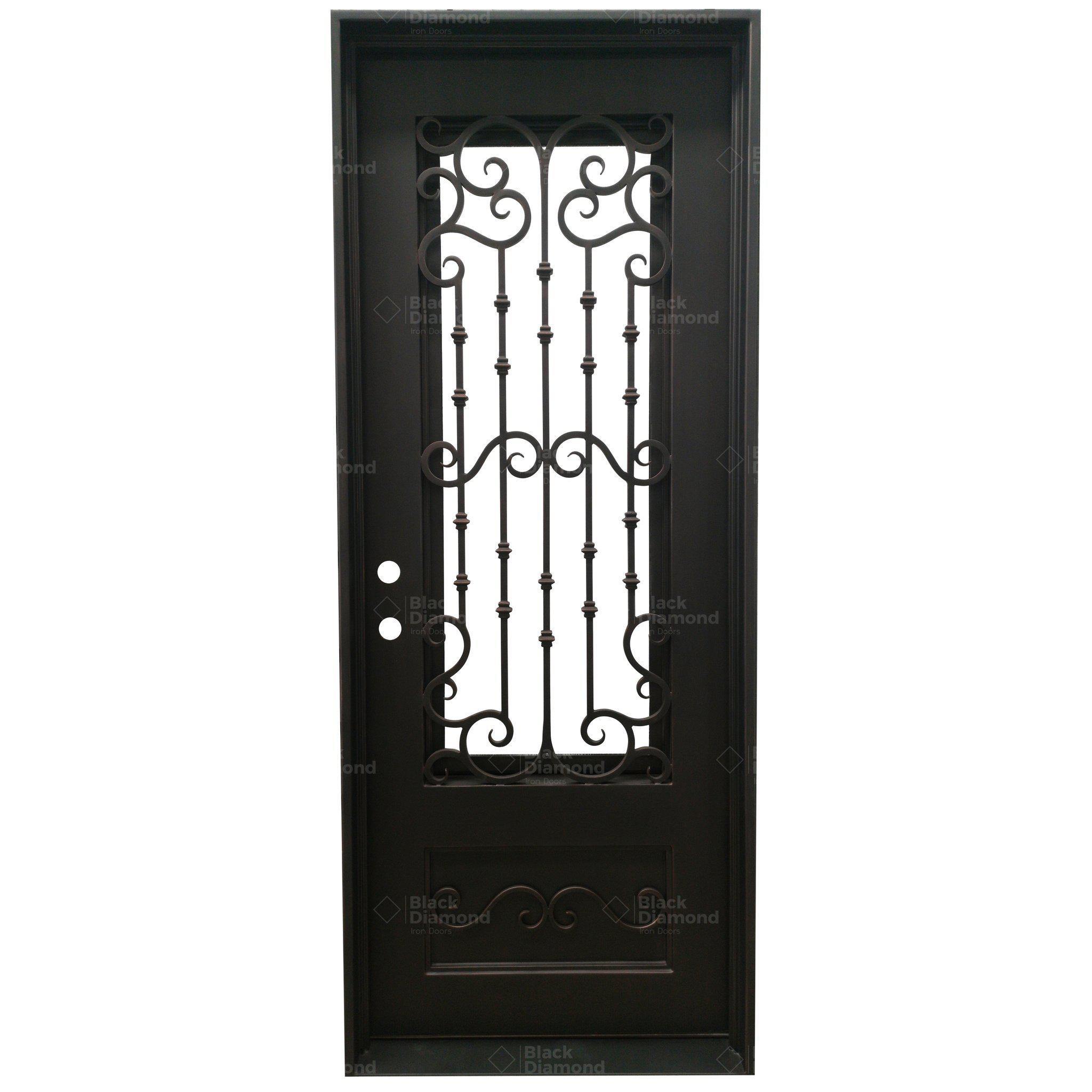 Pre-Order St. Mortiz-Wrought Iron Doors-Black Diamond Iron Doors