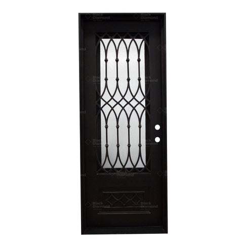 Pre-Order Solden-Wrought Iron Doors-Black Diamond Iron Doors