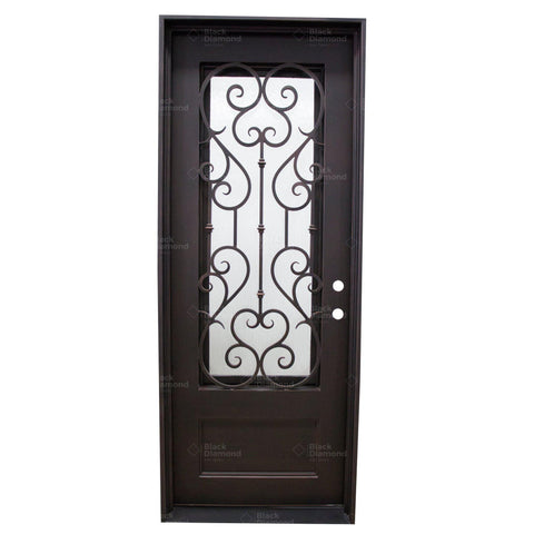 Pre-Order Lake Louise-Wrought Iron Doors-Black Diamond Iron Doors